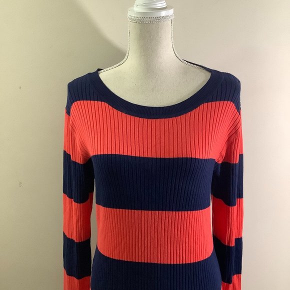 Crown & Ivy Coastal Red Nautical Striped Dress - Picture 2 of 8